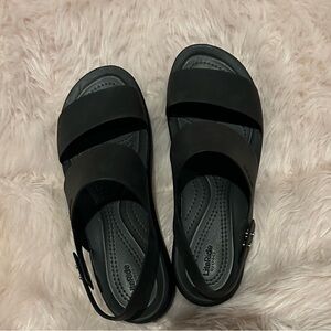 New without tags, black Crocs sandals size 7